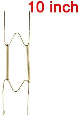 Useful Little Things Adjustable Invisible Plate Hanger Spring Display Hook For Decorative Plates And Wall Art 10 In