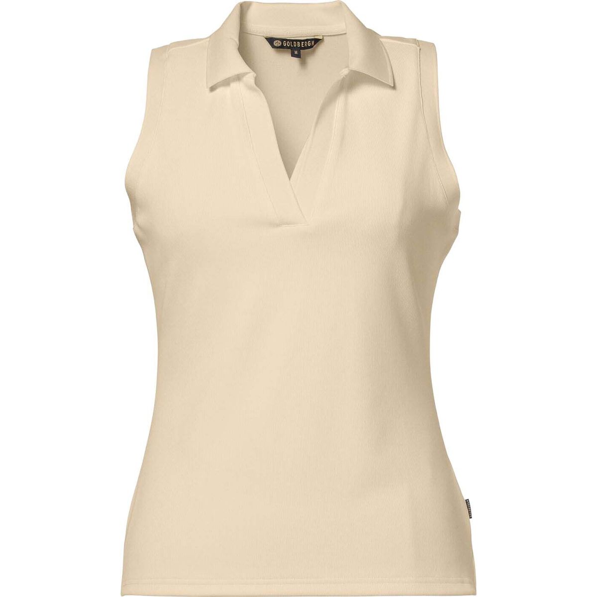 Goldbergh Caroline Sleeveless Polo top champagne (8160) S GB36330261-8160-S