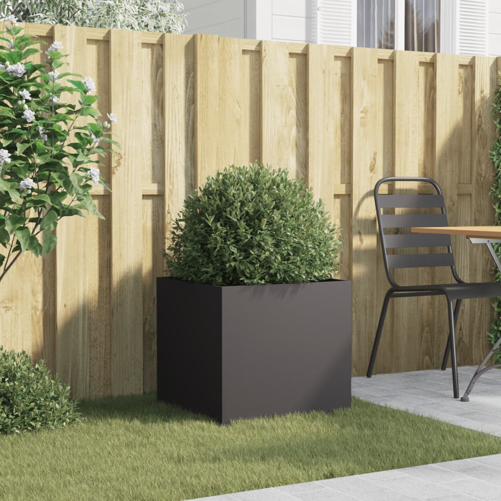 vidaXL Jardinière noir 49x47x46 cm acier