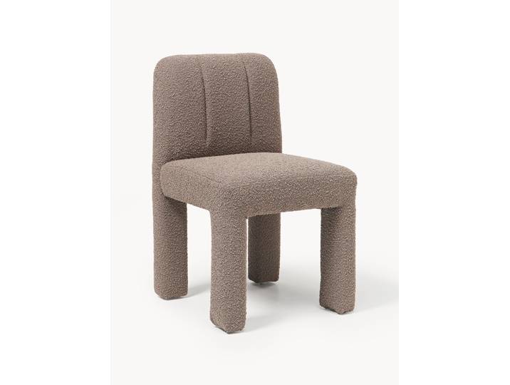 Chaise rembourrée en bouclette Lukas