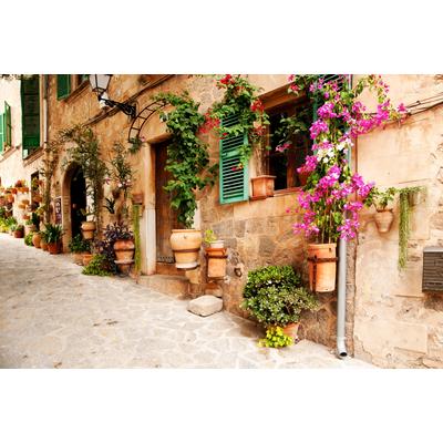 Fototapete PAPERMOON "Valdemossa Majorca", bunt, B:3m L:2,23m, Vlies, Tapeten