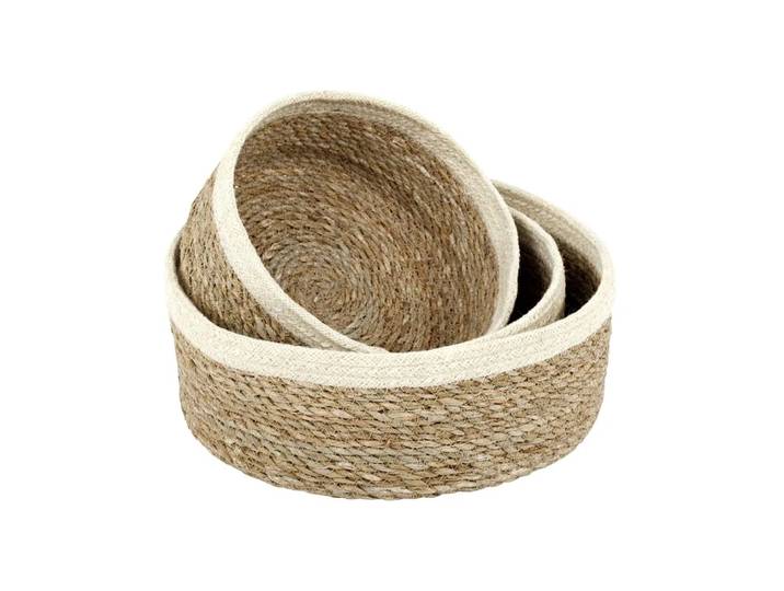 Dixie Corbeille à pain Emil, lot de 3 naturel-blanc