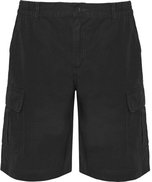 Bermuda de travail avec logo en sergé polyester Armour noir XXXL