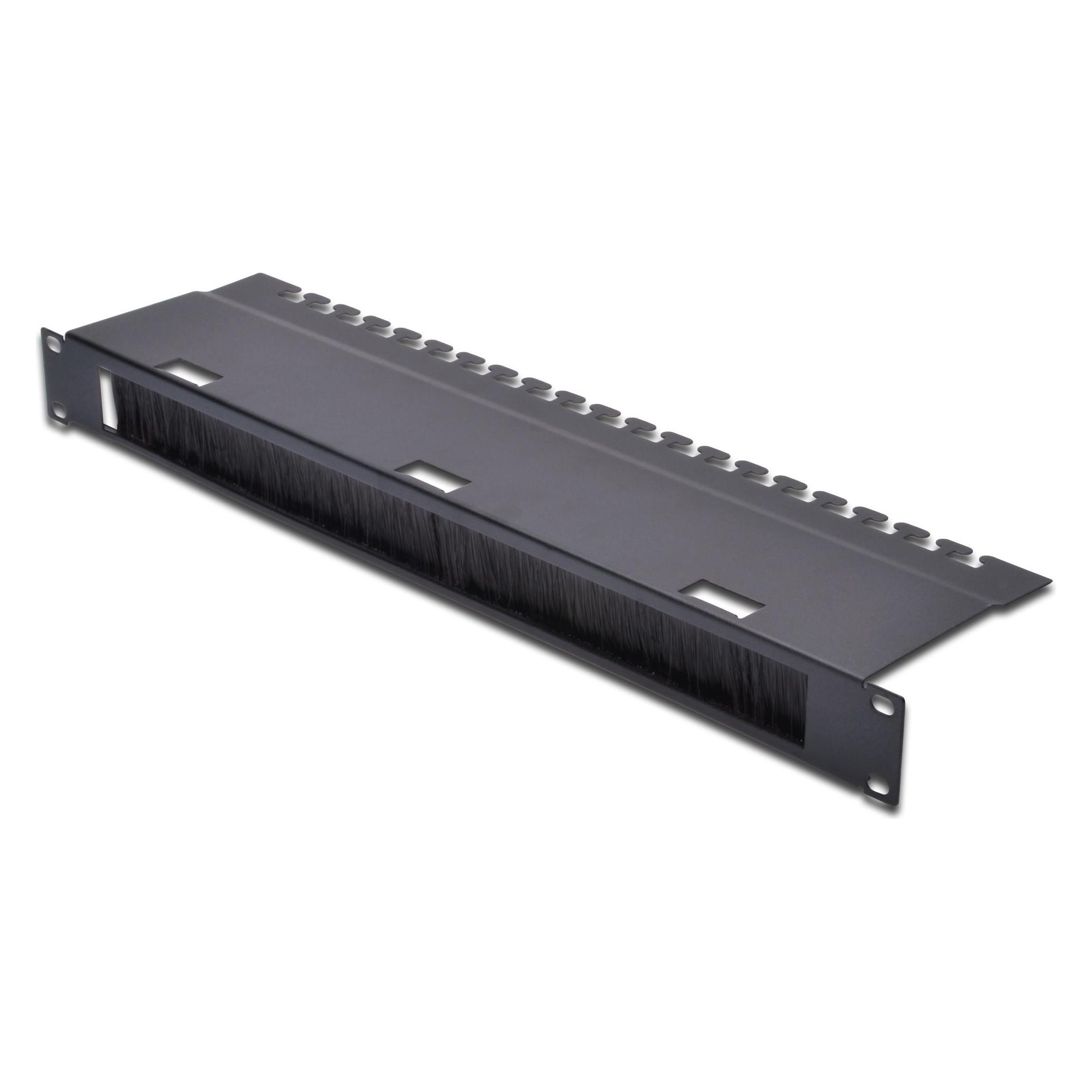 Digitus Kabeldurchfuehrungspanel 48,3cm 19Zoll 1HE schwarz (DN-19 ORG-3U-SW)