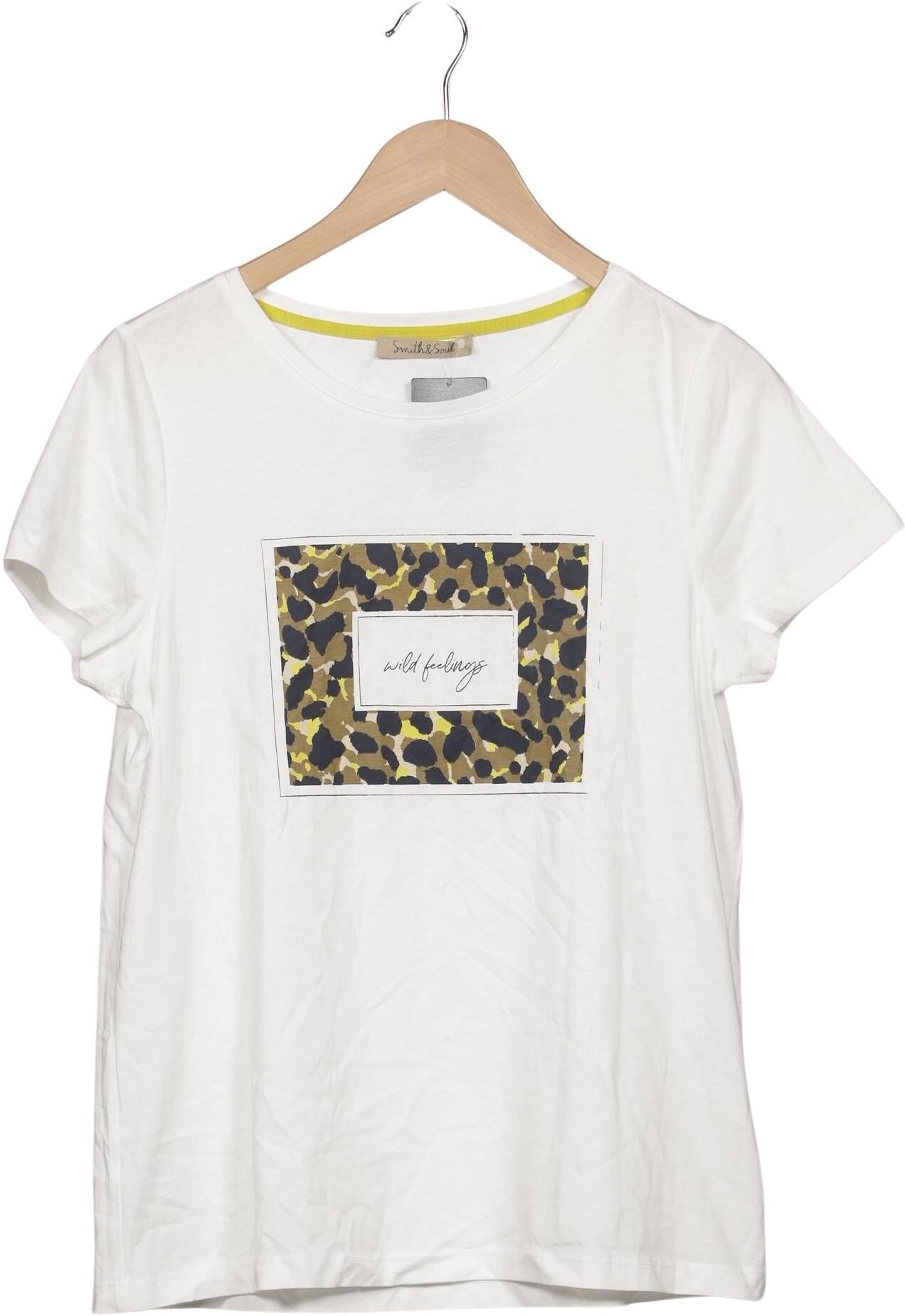 Smith&Soul Damen T-Shirt, Weiß, Gr. S, Baumwolle - Second Hand