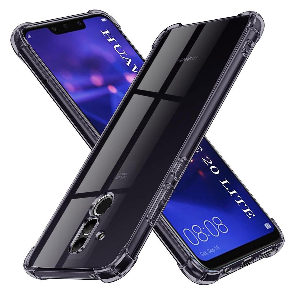 Techsuit - Shockproof Clear Silicone - Huawei Mate 20 Lite - Smoke Black (Huawei Mate 20 Lite) (59432959)