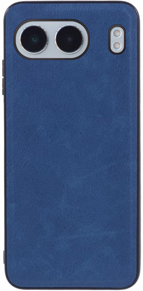 EIDERWOOD OnePlus Nord 4 Læderbelagt Plastik Bagside Cover - Blå