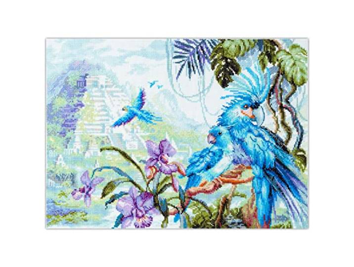 Magic Needle 550-759 ZW verloren wereld kruissteekset met telpatroon Zweigart Edition, katoen, wit, 40x30cm