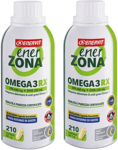 Enervit Enerzona Omega 3 RX BIPACCO Integratore Di Acidi Grassi 2x210 Capsule
