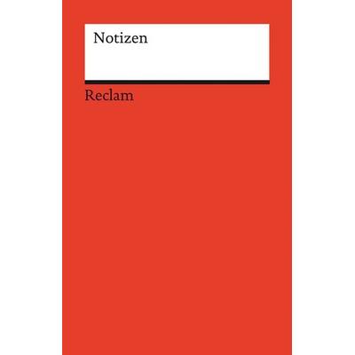 Notizen, Notizbuch von , Philipp Reclam Jun., 978-3-15-095007-4
