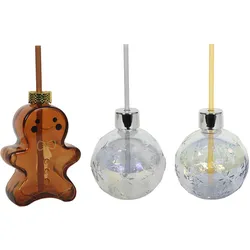 Trinkglas X-MAS (LBH 10x10x12 cm) - LBH 10x10x12 cm