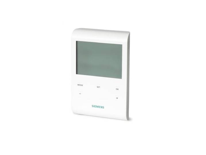 SIEMENS Ingenuity for Life RDE100.1 kamerthermostaat met auto-tijdschakelprogramma en lcd-display