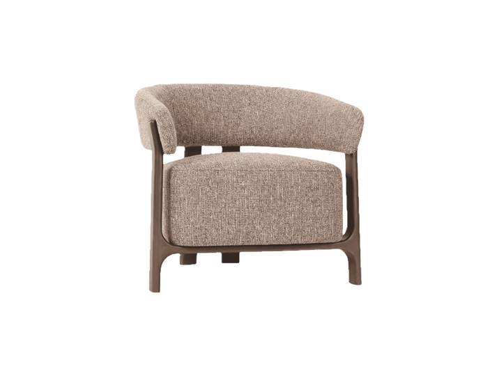 Hochwertiger Design Loungesessel „Dalara“ Brown Tweed Richmond Interiors