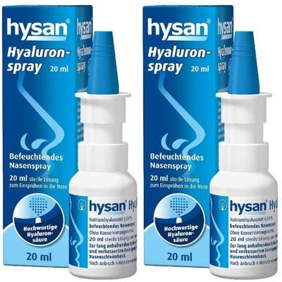 Hysan Hyaluronspray 2x 2x20 ml Nasenspray