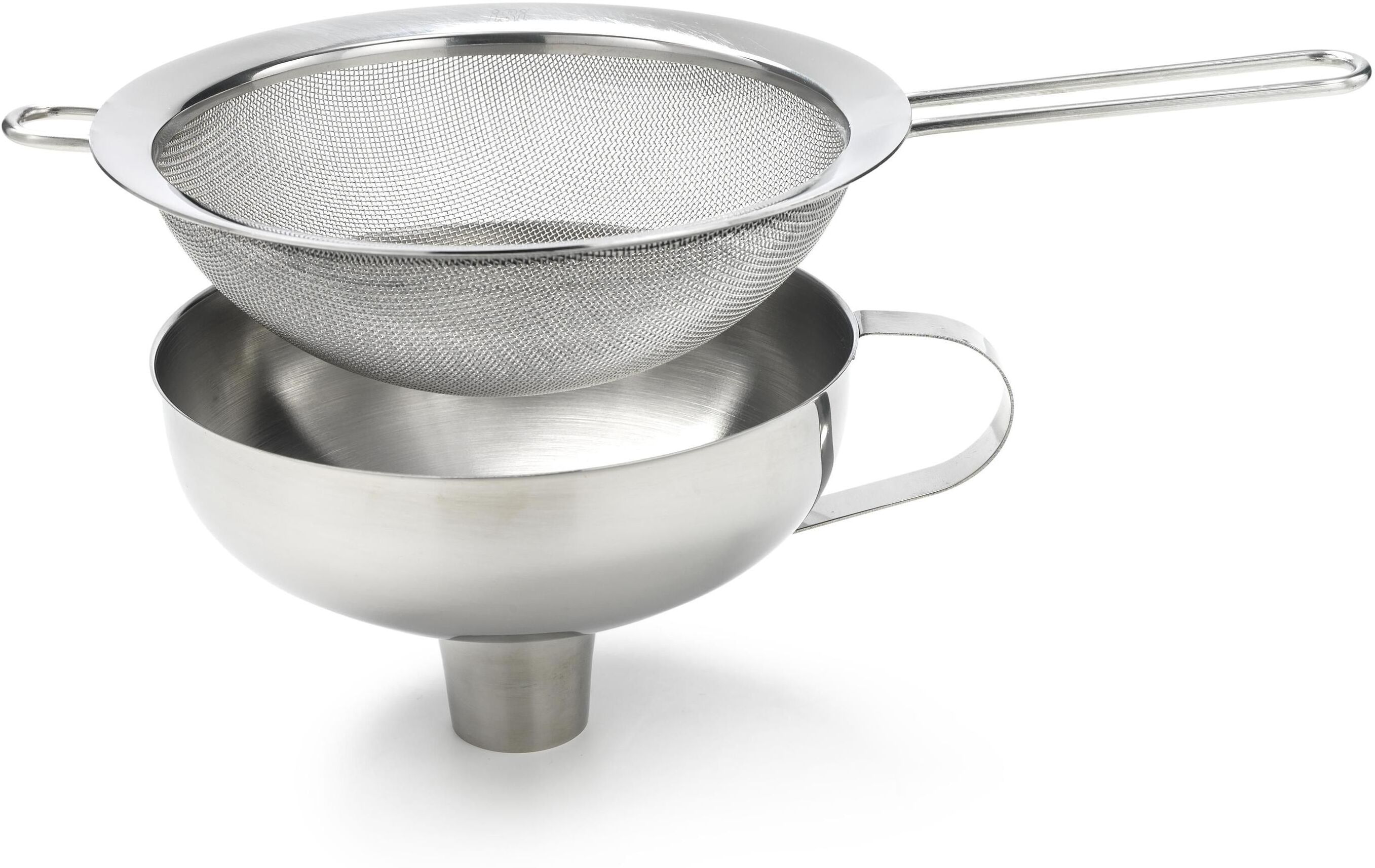 Trichter "Kisag Silber", silber (silberfarben), Edelstahl, Trichter, Trichter silberfarben Einheitsgröße