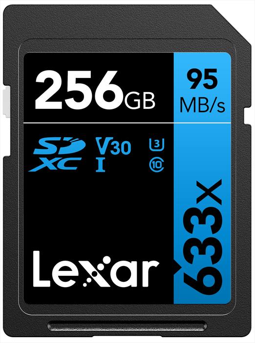 Lexar 256gb 633x Sdhc C10 V30 U3 Global-black
