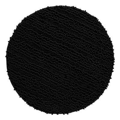 Badematte WECON HOME BASICS "Benno", schwarz, H:22mm, Polyester, Badematten, Badematte, waschbar, rutschfest, sehr weich, strapazierfähig, Chenille, robust