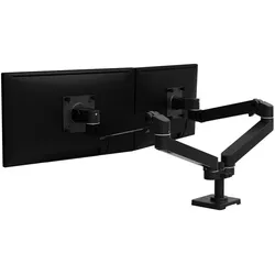 Ergotron LX Pro Monitor Tischhalterung - für 2 LCD-Displays - nebeneinander - Schwarz