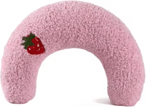 Inspire Curations CloudNest Ultra Soft Calming Cat Pillow Bed For Cozy Sleep & Joint Support pink