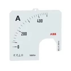 ABB SCL-A1-500/72 Amperemeter Skale Stromwandleranschluss 500/5A 2CSG112299R5011 SCLA150072