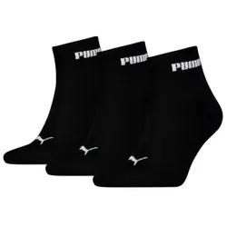 Puma 3P Unisex New Generation Cushioned Quarter Sock Schwarz Gr 35/38