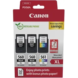 Canon, Druckerpatrone, PG-560XLx2/CL-561XL (BK)
