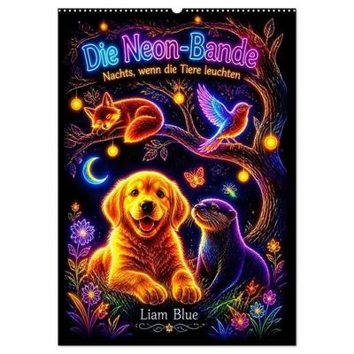 Die Neon-Bande (Wandkalender 2027 DIN A2 hoch), CALVENDO Monatskalender