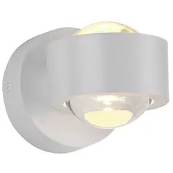 SCHÖNER WOHNEN-Kollektion LED-Wandleuchte Chia Alu, Eisen, Stahl & Metall Weiß