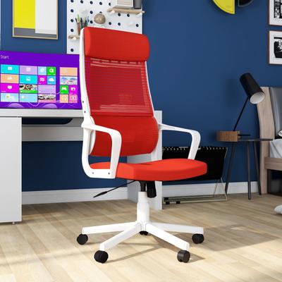 Furniture of America Sykes Contemporary Fabric Height Adjustable Ergonomic Swivel Desk Chair