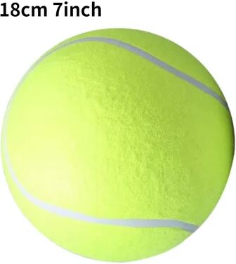 The Handy Homestead Giant Dog Tennis Ball Jumbo Fetch Toy For Active Dogs 18cm 7inch
