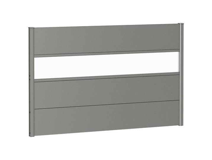 Sichtschutz, Grau, Metall, Kunststoff, 145x91x4.4 cm, Freizeit & Co, Campingausrüstung, Campingzubehör