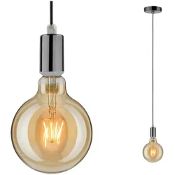 Paulmann Pendelleuchte Larus IP44 E27   max. 60W Schwarzchrom dimmbar 79754