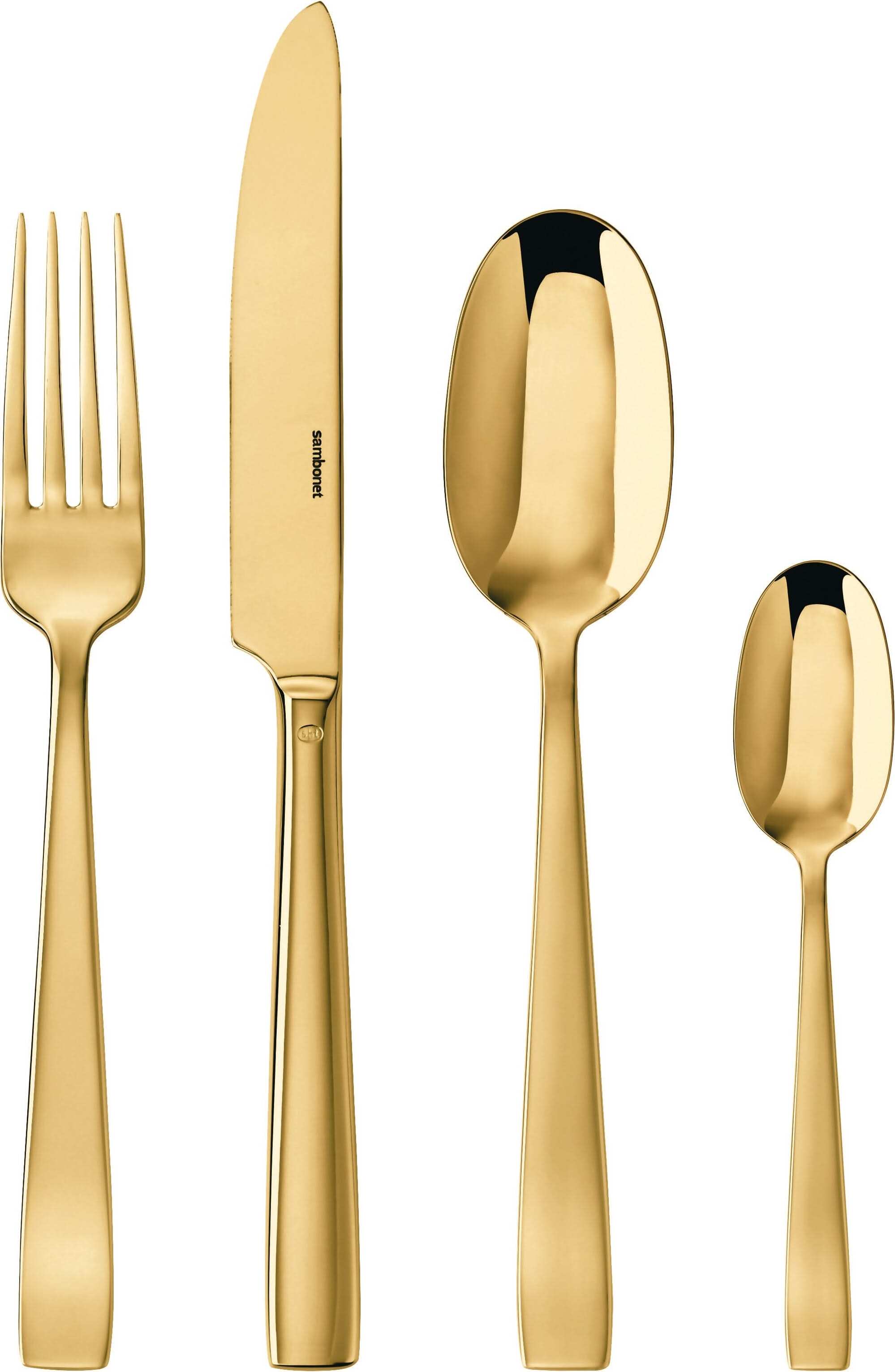 Sambonet Besteckset Flat Gold 24-teilig