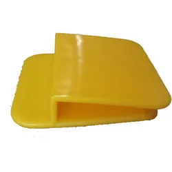 Kartonklammern Kartonlaschenhalter Kunststoff gelb 7 x 7 x 1,7 cm