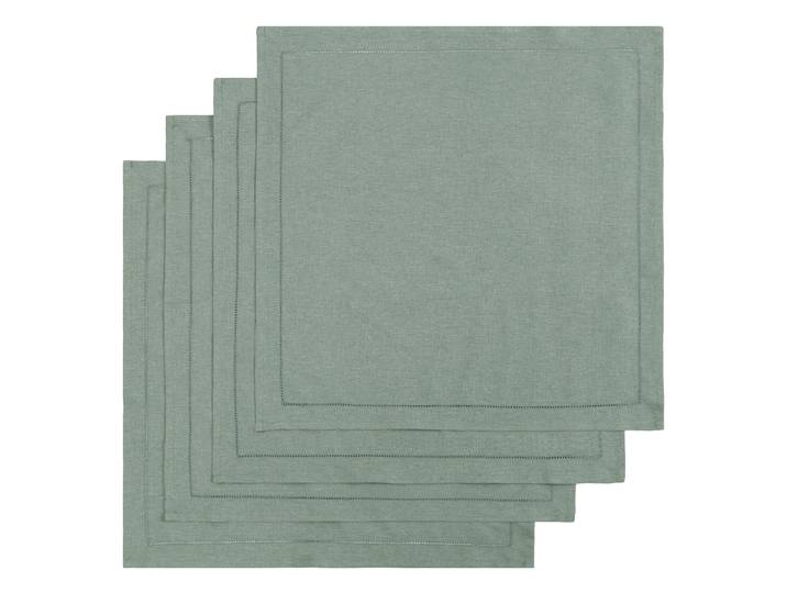 Stoffserviette OTTO HOME Sebastien , grün, B:50cm L:50cm, Obermaterial: 100% Polyester, Servietten, Stoffserviette, Weiche Haptik, Mehrteilig, uni, 50x50