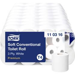 TORK Toilettenpapier T4-System Kleinrollen ToilettPapier weich 3-lag T4 110316 Hochweiß Anzahl der Lagen: 3 lagig 72 St.