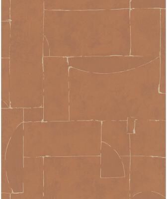Galerie Wallcoverings Terra Collection Graphic Abstract Stone Glitter Finish Clay on Non-woven Wallpapr Roll