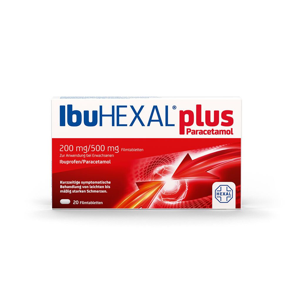 Ibuhexal plus Paracetamol 200 mg/500 mg Filmtabl. 20 St Filmtabletten