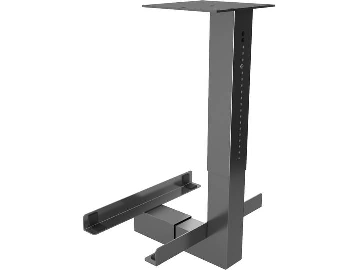 Monitorständer Office Grau Metall B 21.5 H 53 cm - Farbe: graphit
