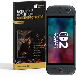 3x Panzerfolie für Nintendo-Switch 2 HD klar Anti-Shock Splitterschutz Displayschutz Schutzfolie Screen-Protector