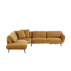 pop Ecksofa  Ventus ¦ gelb ¦ Maße (cm): B: 304