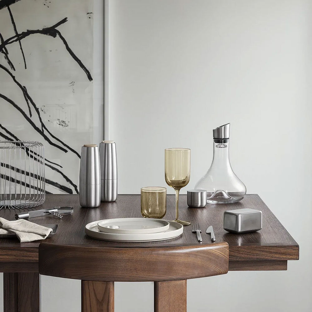 Blomus Pilar Serveringstallerken 32 Cm Moonbeam, Stentøj