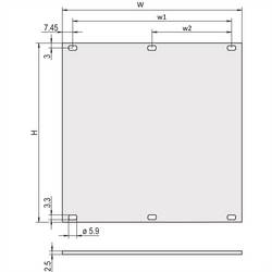 nVent SCHROFF 30847465 Frontplatte 2 St.