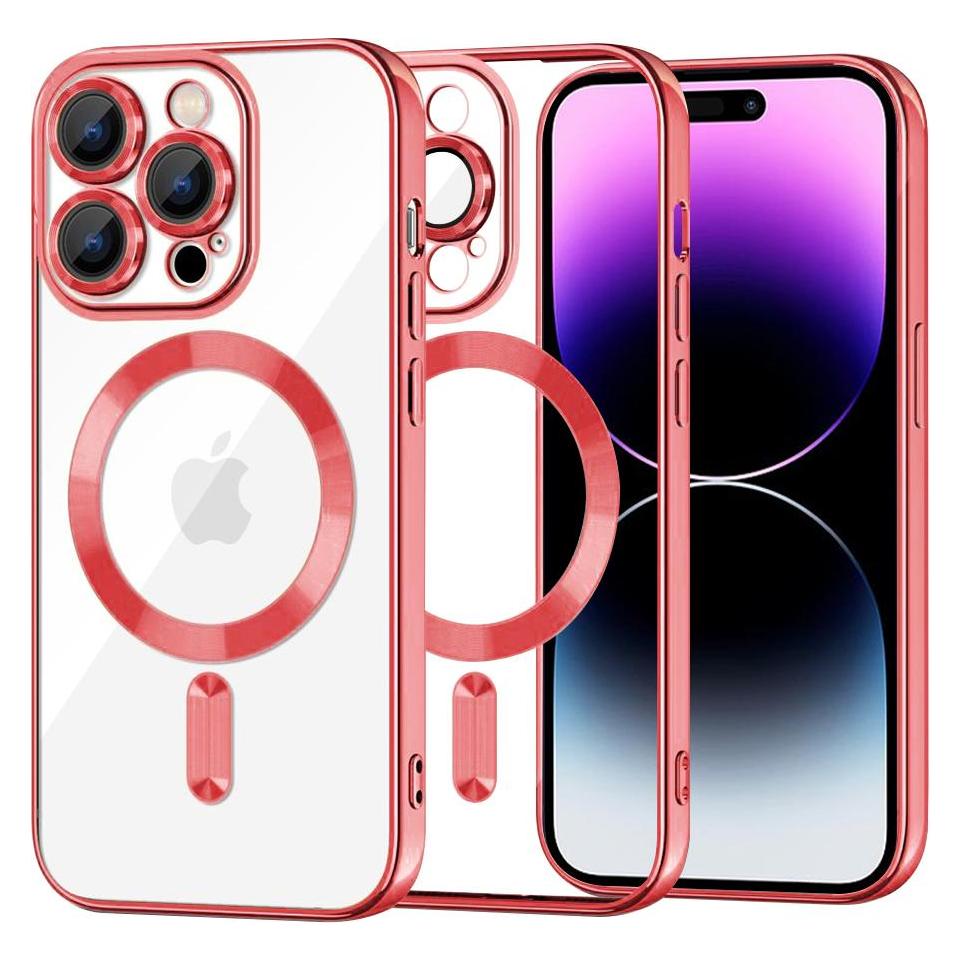 Techsuit - Luxury Crystal MagSafe - iPhone 14 Pro Max - Red (Apple iPhone 14 Pro Max) (56348711)