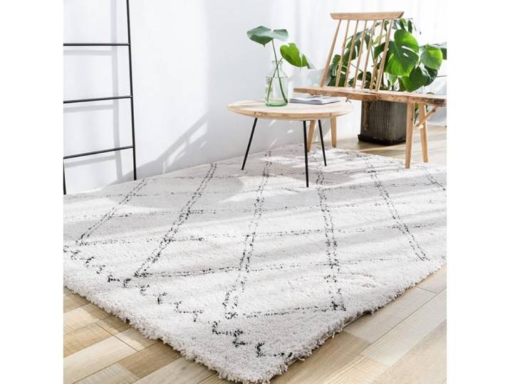 Tapis imitation cachemire léger luxe nordique salon tapis de sol complet - Aueq - épaissie isolation froide couverture 160 x 230 c
