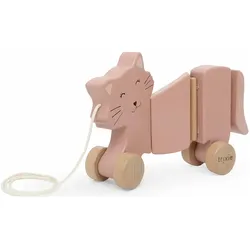 Trixie Baby Wackel-Nachziehtier aus Holz Katze
