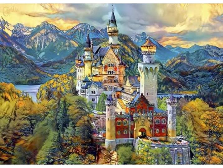 Bluebird Puzzle Neuschwanstein kasteel legpuzzel - 1000 stukjes