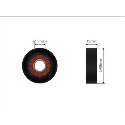 CAFFARO Spannrolle, Keilrippenriemen 500236 für SMART Mercedes