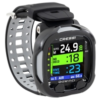 Cressi - Cressi Da Vinci Tauchcomputer - Farbe: Black/Gray