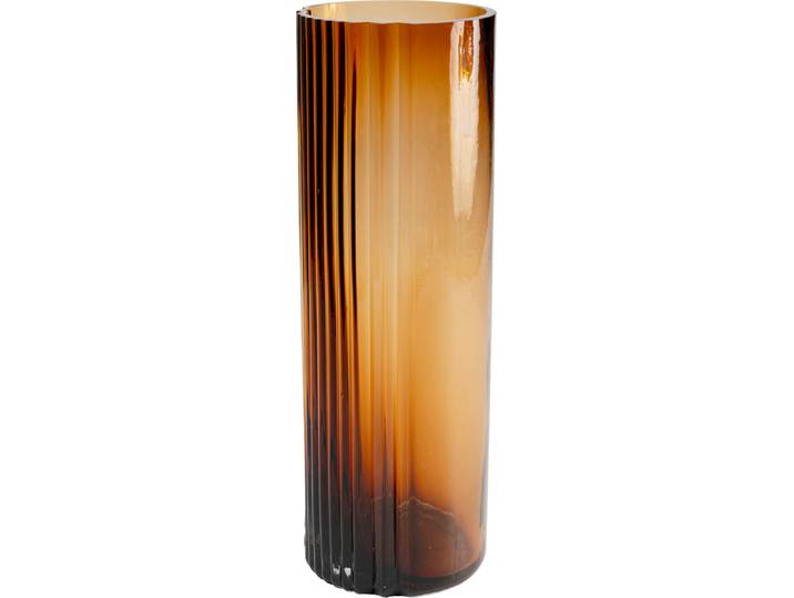 Dekovase KARE DESIGN Daphne 36cm , braun, B:12cm H:36cm T:12cm, Glas, Vasen, Dekovase